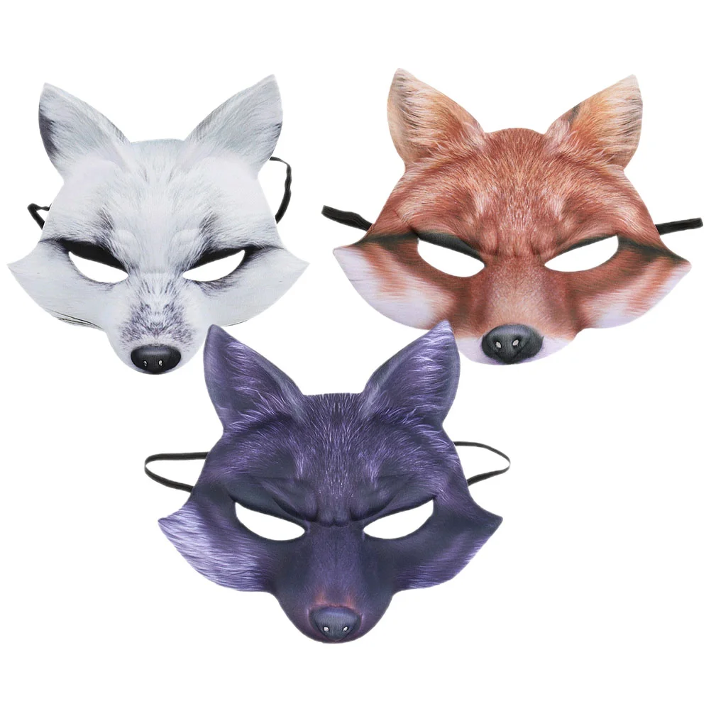 3 Pcs Halloween Fox Mask Cosplay Costume Holiday Party Decorate Half Face Animal Eva for Festival
3 Pcs Halloween Fox Mask Cosplay Costume Holiday Party Decorate Half Face Animal Eva for Festival
