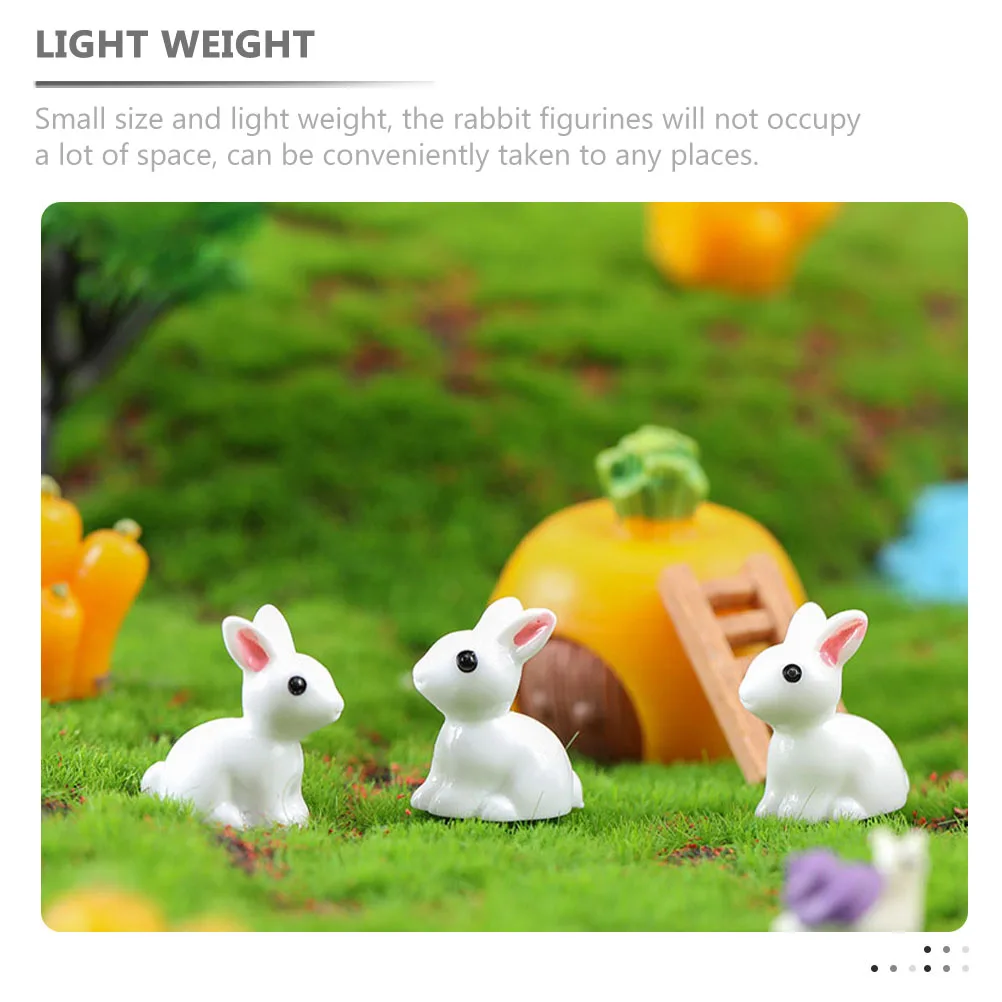 40 Pcs Rabbit Ornaments Bonsai Spring Mini Animal Model Decoration Micro Figures Bulk Resin Tiny House Bunny Garden
40 Pcs Rabbit Ornaments Bonsai Spring Mini Animal Model Decoration Micro Figures Bulk Resin Tiny House Bunny Garden