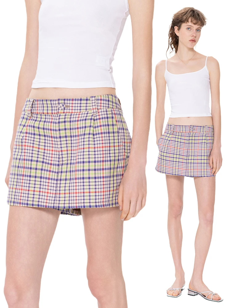 TROU NOIR Bla Hole Summer 2025 Women's Plaid Skort Casual A-Line ids Hot Girl ort Pants Zipper l Waist Strai...
TROU NOIR Bla Hole Summer 2025 Women's Plaid Skort Casual A-Line ids Hot Girl ort Pants Zipper l Waist Strai...