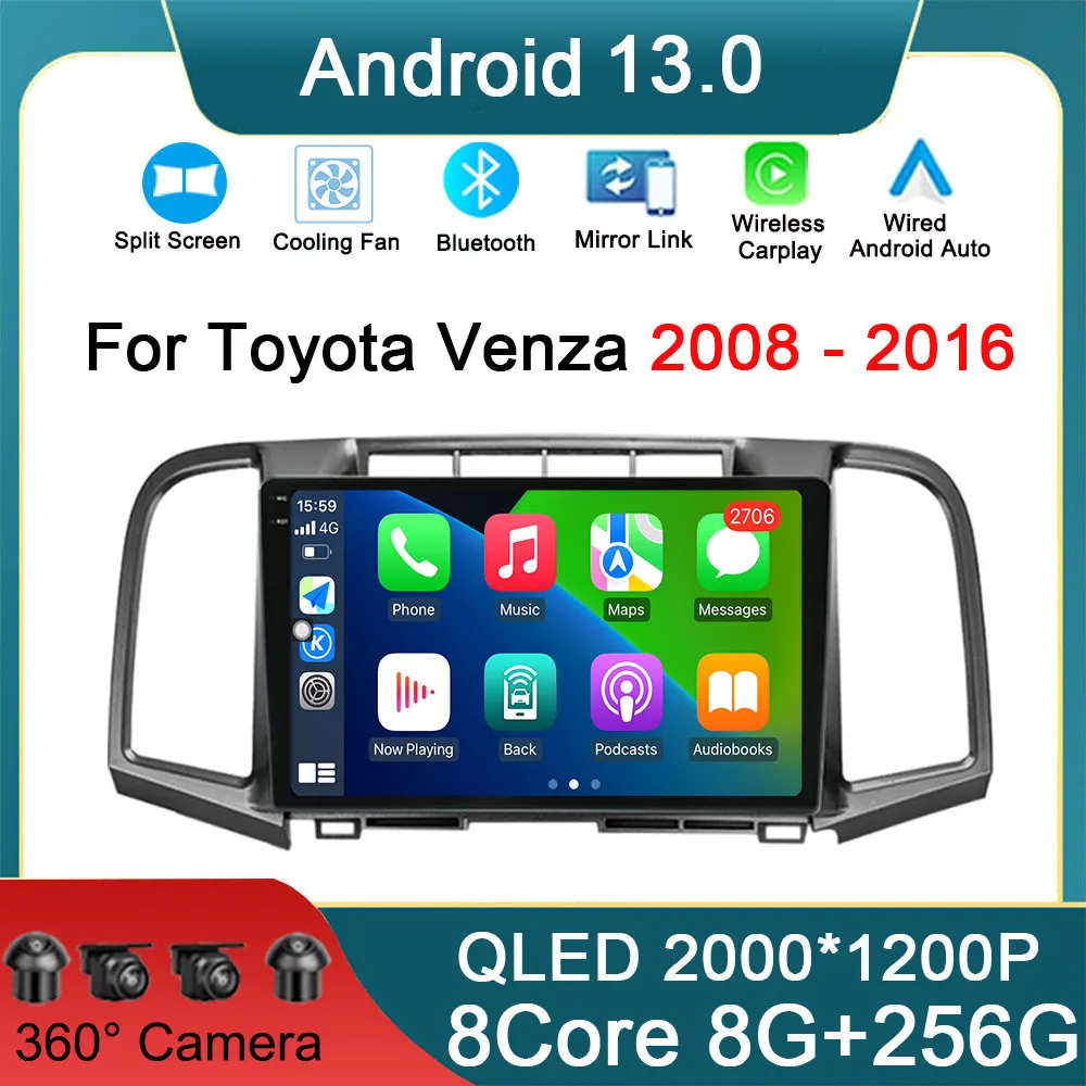 QLED Android 14 автомобильный радиоприемник для Toyota Venza 2008-2016, навигация GPS, умный мультимедийный видеоплеер, автомобильное стереоустройство
QLED Android 14 автомобильный радиоприемник для Toyota Venza 2008-2016, навигация GPS, умный мультимедийный видеоплеер, автомобильное стереоустройство