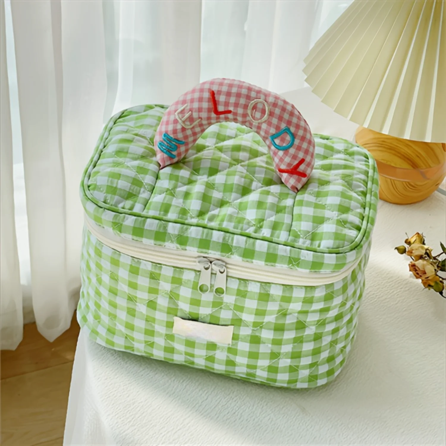 Stylish Color Contrast Check Cosmetic Organizer - Durable Zipper Wash Bag with Easy-Clean Handle - Perfect, Spacious for Makeup
Stylish Color Contrast Check Cosmetic Organizer - Durable Zipper Wash Bag with Easy-Clean Handle - Perfect, Spacious for Makeup