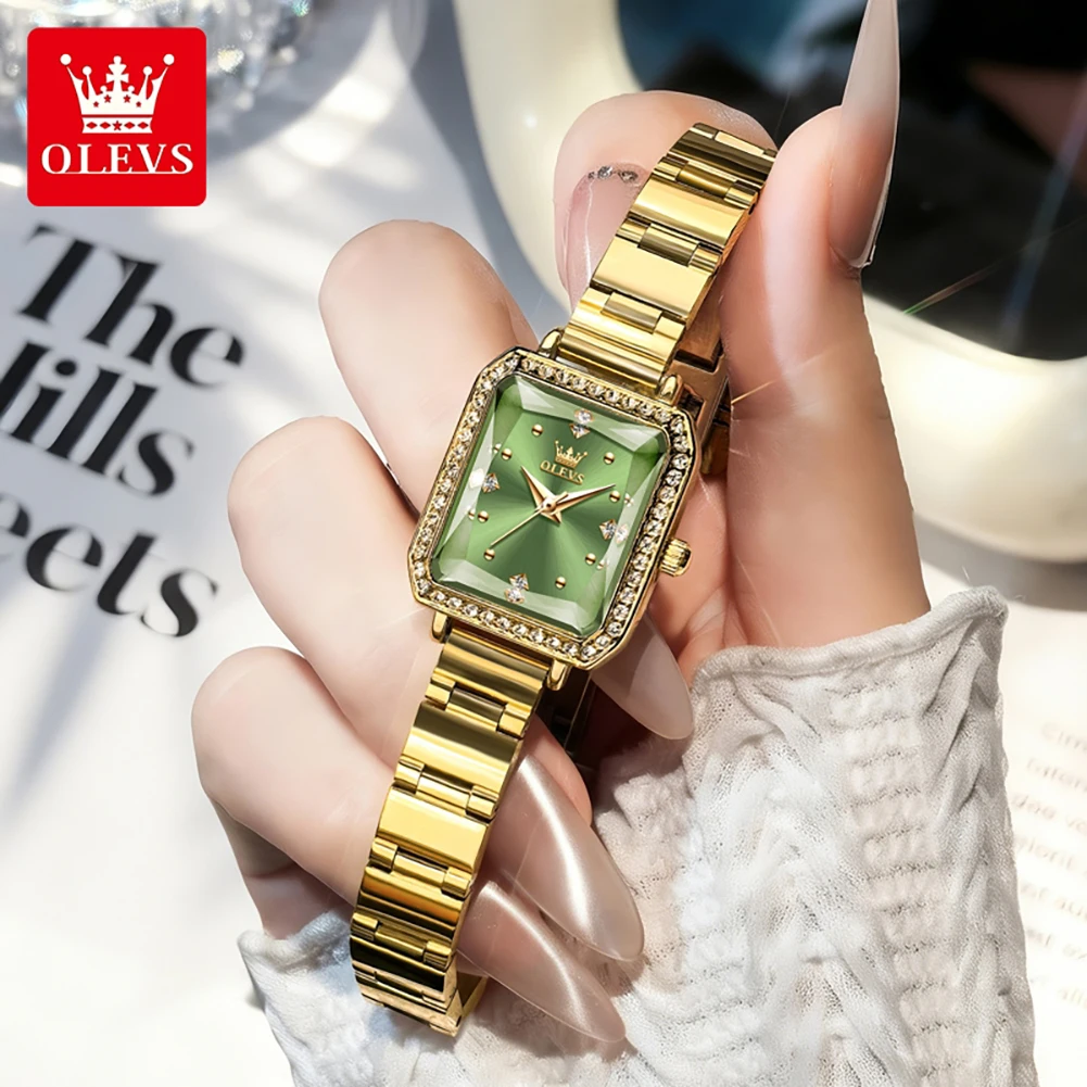 OLEVS 5688 Original Elegant Womens Watch Square Quartz Imported Movement Watch Waterproof Super Luminous Wristwatch For Woman
OLEVS 5688 Original Elegant Womens Watch Square Quartz Imported Movement Watch Waterproof Super Luminous Wristwatch For Woman