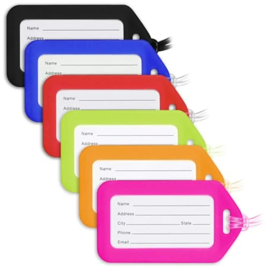 USA Luggage Tags Assorted, 6 PK,Bag Tag for Baggage, Suitcase Tags Bulk
USA Luggage Tags Assorted, 6 PK,Bag Tag for Baggage, Suitcase Tags Bulk