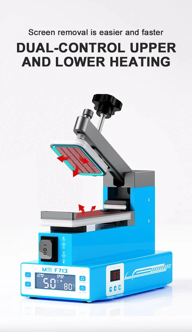 MaAnt Mobile Phones LCD Frame Separator Machine Innovative Electric Control Fixture Heating Screen Rear Cover Disassembly Tools
MaAnt Mobile Phones LCD Frame Separator Machine Innovative Electric Control Fixture Heating Screen Rear Cover Disassembly Tools