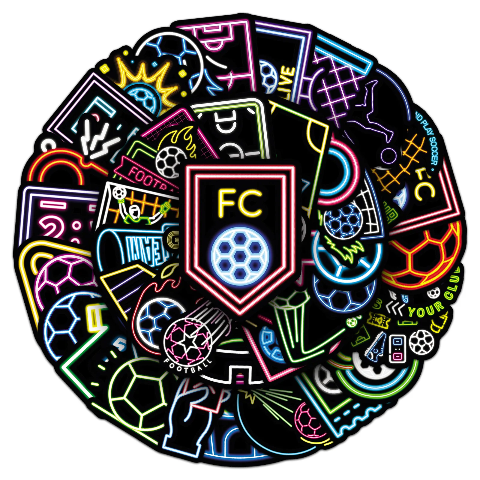 10/50PCS Neon Style Cartoon Stickers Football Graffiti Funny Sports Contest Sticker Luggage Laptop Guitar Car Bike Decals Toys
10/50PCS Neon Style Cartoon Stickers Football Graffiti Funny Sports Contest Sticker Luggage Laptop Guitar Car Bike Decals Toys