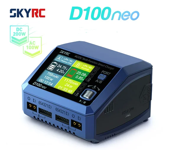 Зарядное устройство SkyRC D100neo для смартфона, зарядное устройство для Lipo аккумулятора Вт постоянного тока Вт, замена для обновления D100 V2
Зарядное устройство SkyRC D100neo для смартфона, зарядное устройство для Lipo аккумулятора Вт постоянного тока Вт, замена для обновления D100 V2