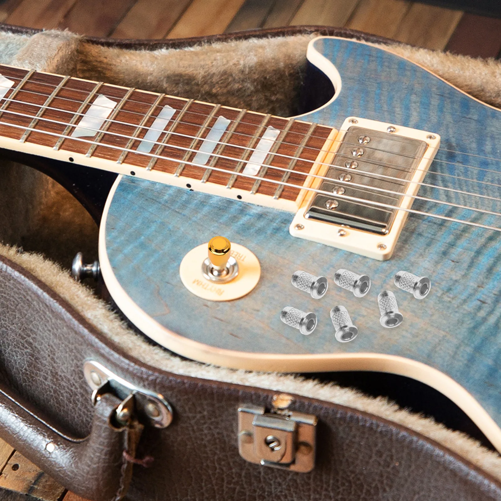 6Pcs Professional Guitar String Caps Durable Electric Guitar Ferrules String Holders Accessories Mounting Ferrules
6Pcs Professional Guitar String Caps Durable Electric Guitar Ferrules String Holders Accessories Mounting Ferrules