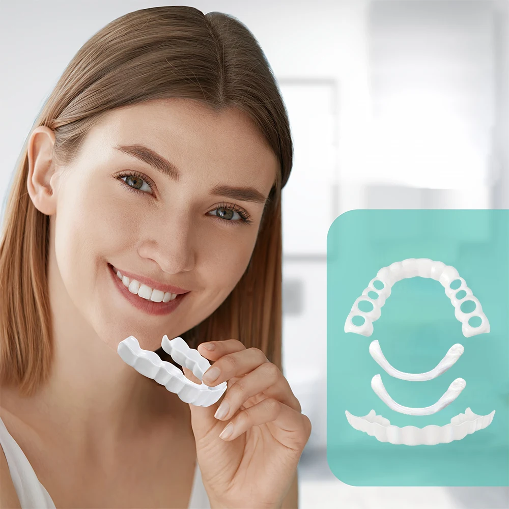 Perfect Fit Teeth Whitening Fake Tooth Cover Snap On Silicone Smile Veneers Teeth Upper Beauty Tool Cosmetic Teeth Free H2931
Perfect Fit Teeth Whitening Fake Tooth Cover Snap On Silicone Smile Veneers Teeth Upper Beauty Tool Cosmetic Teeth Free H2931