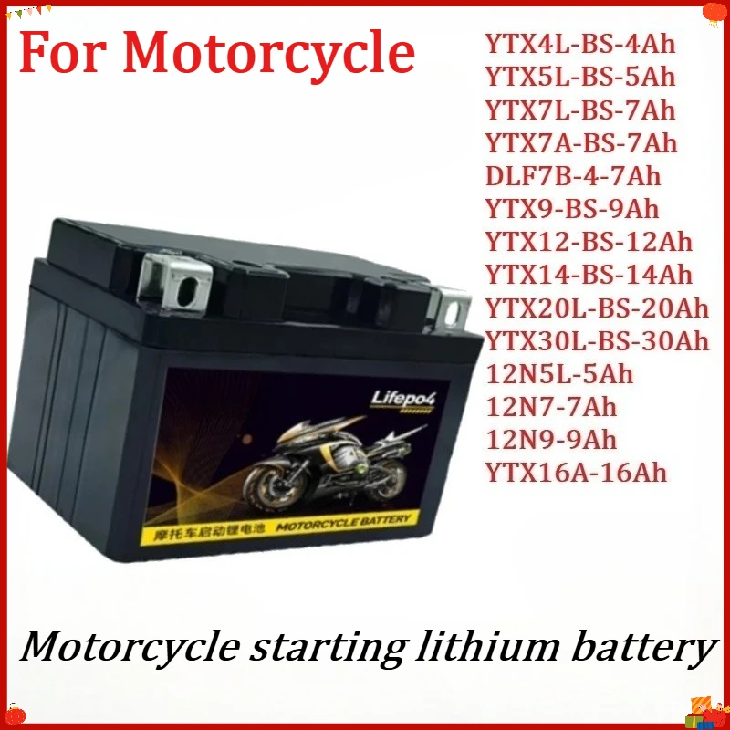 New For Motorcycle battery 12V 7Ah 9Ah LiFePO4 Lithium Iron Phosphate Battery Universal Maintenance Free Starter Battery
New For Motorcycle battery 12V 7Ah 9Ah LiFePO4 Lithium Iron Phosphate Battery Universal Maintenance Free Starter Battery