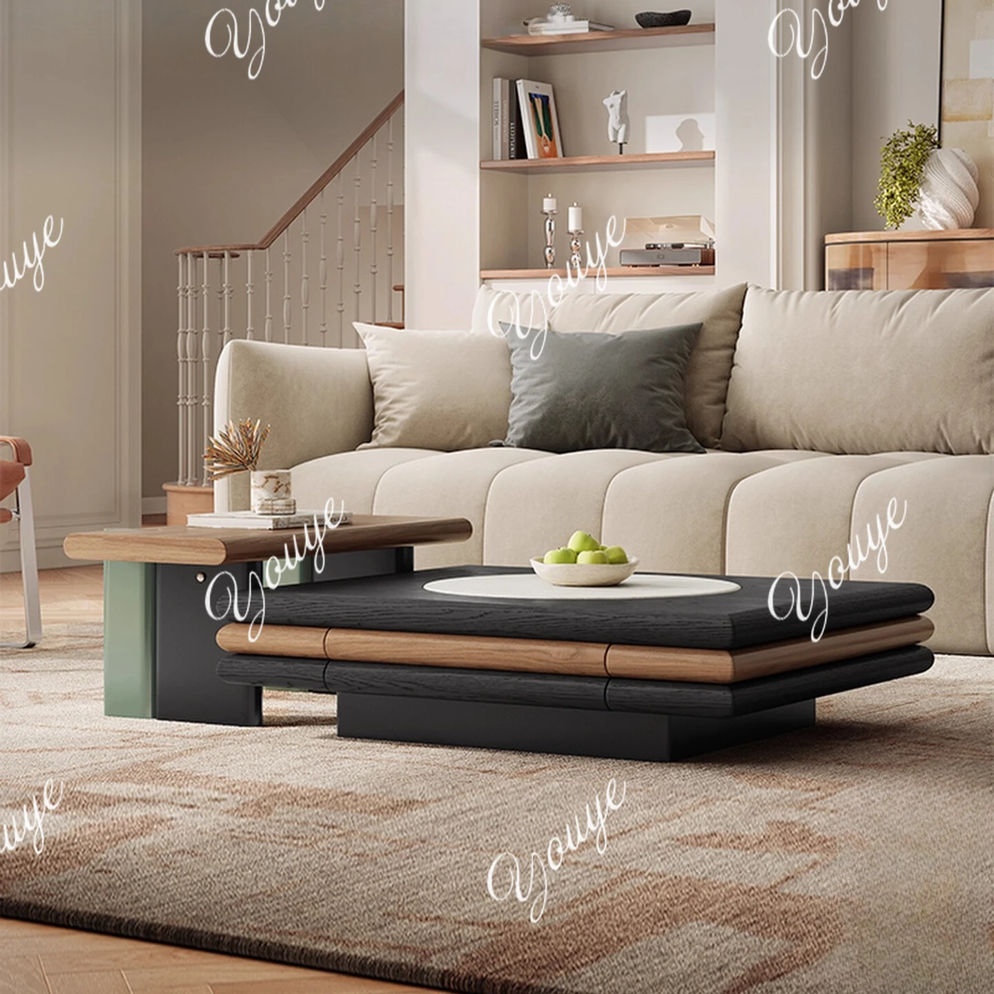 Mid-century style cave stone coffee table new living room high-end atmospheric creative retro small apartment coffee table
Mid-century style cave stone coffee table new living room high-end atmospheric creative retro small apartment coffee table