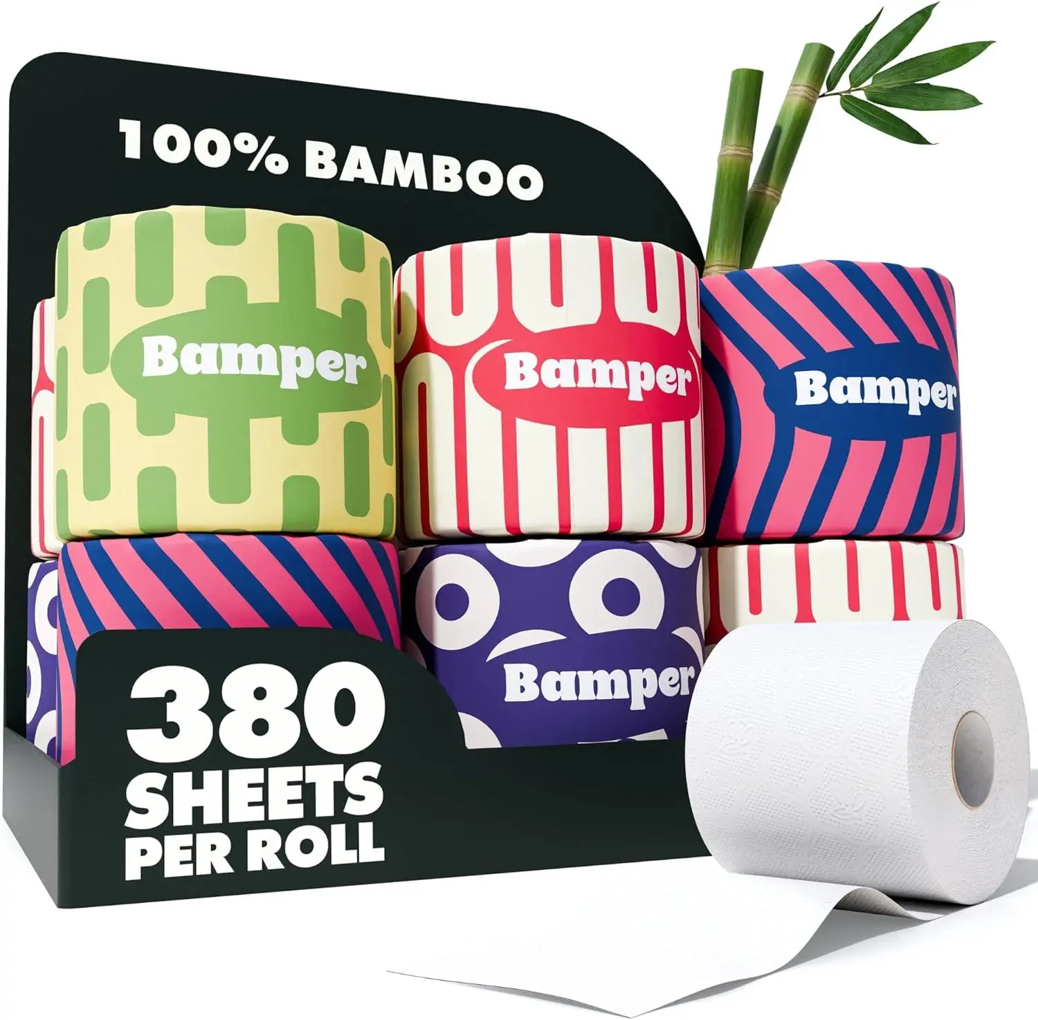 Bamboo Toilet Paper, 3-Ply, 380 Sheets, Soft & Strong, Chemical-Free, Septic Safe, PFAS-Free, 12 Extra-Large Rolls
Bamboo Toilet Paper, 3-Ply, 380 Sheets, Soft & Strong, Chemical-Free, Septic Safe, PFAS-Free, 12 Extra-Large Rolls