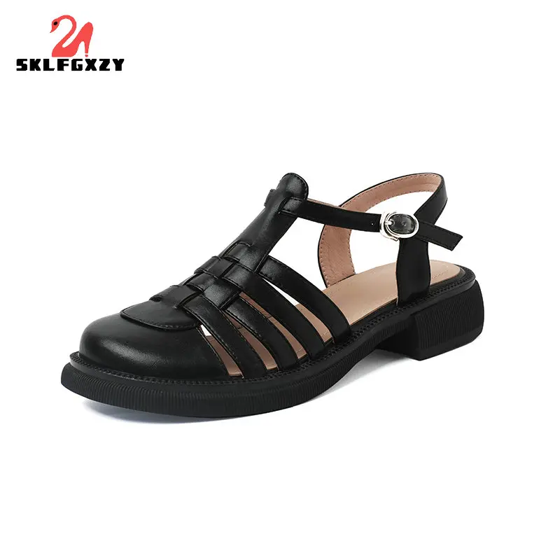 2022 Summer Black Leather Gladiator Sandals for Women Three Buckle Platform Sandals Women Street Style Flat Roman Shoes Woman
2022 Summer Black Leather Gladiator Sandals for Women Three Buckle Platform Sandals Women Street Style Flat Roman Shoes Woman