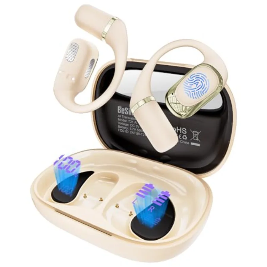 Real-time AI translation earbuds for travel, music, business; open-ear design, 178-language support, English-Spanish focus, IPX
Real-time AI translation earbuds for travel, music, business; open-ear design, 178-language support, English-Spanish focus, IPX