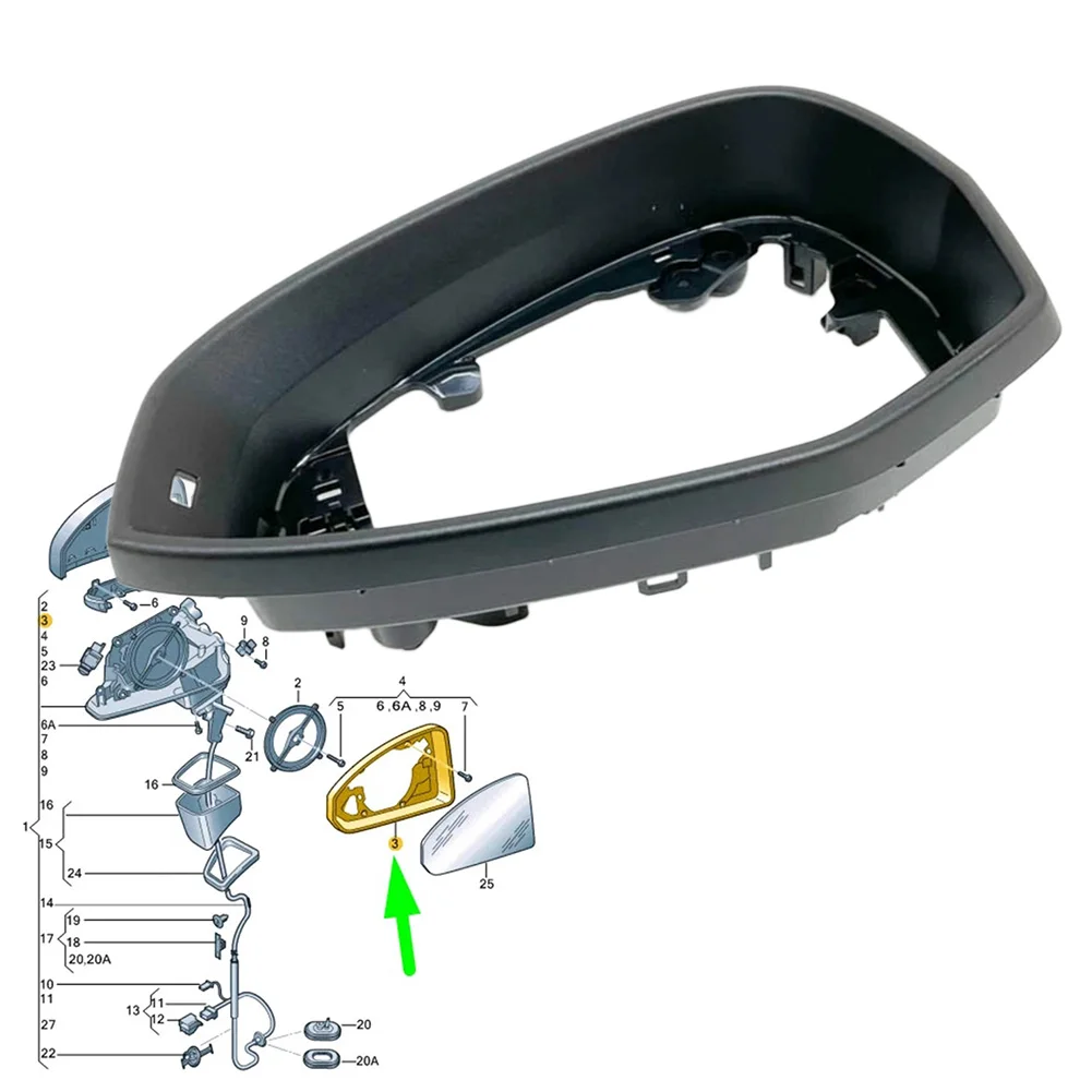 Car Exterior Left Wing Mirror Cover Frame For A4 B9 A5 2017 To 2021 ABS OE 8W0857239 Quick Install Replacement Component
Car Exterior Left Wing Mirror Cover Frame For A4 B9 A5 2017 To 2021 ABS OE 8W0857239 Quick Install Replacement Component