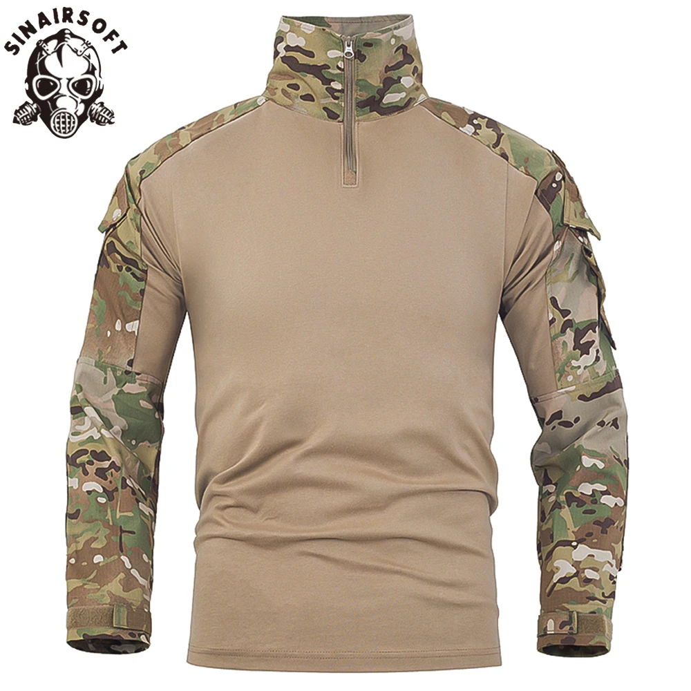 SINAIRSOFT Тактические боевые рубашки G3, мужские топы Gen3, камуфляжная футболка с длинным рукавом для охоты, страйкбола, тренировок, походов на открытом воздухе
SINAIRSOFT Тактические боевые рубашки G3, мужские топы Gen3, камуфляжная футболка с длинным рукавом для охоты, страйкбола, тренировок, походов на открытом воздухе