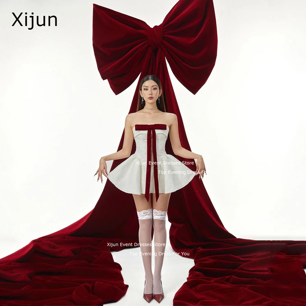 Xijun Sexy Mini White Red Evening Dresses Sleeveless Bow Prom Dresses For Korean Photoshoot Cocktail Prom Gowns 2024 Party Gowns
Xijun Sexy Mini White Red Evening Dresses Sleeveless Bow Prom Dresses For Korean Photoshoot Cocktail Prom Gowns 2024 Party Gowns
