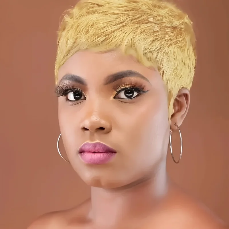 150% density 27# color short straight layered 4inch pixie cut human hair wig machine made remy human hair daily use wig
150% density 27# color short straight layered 4inch pixie cut human hair wig machine made remy human hair daily use wig