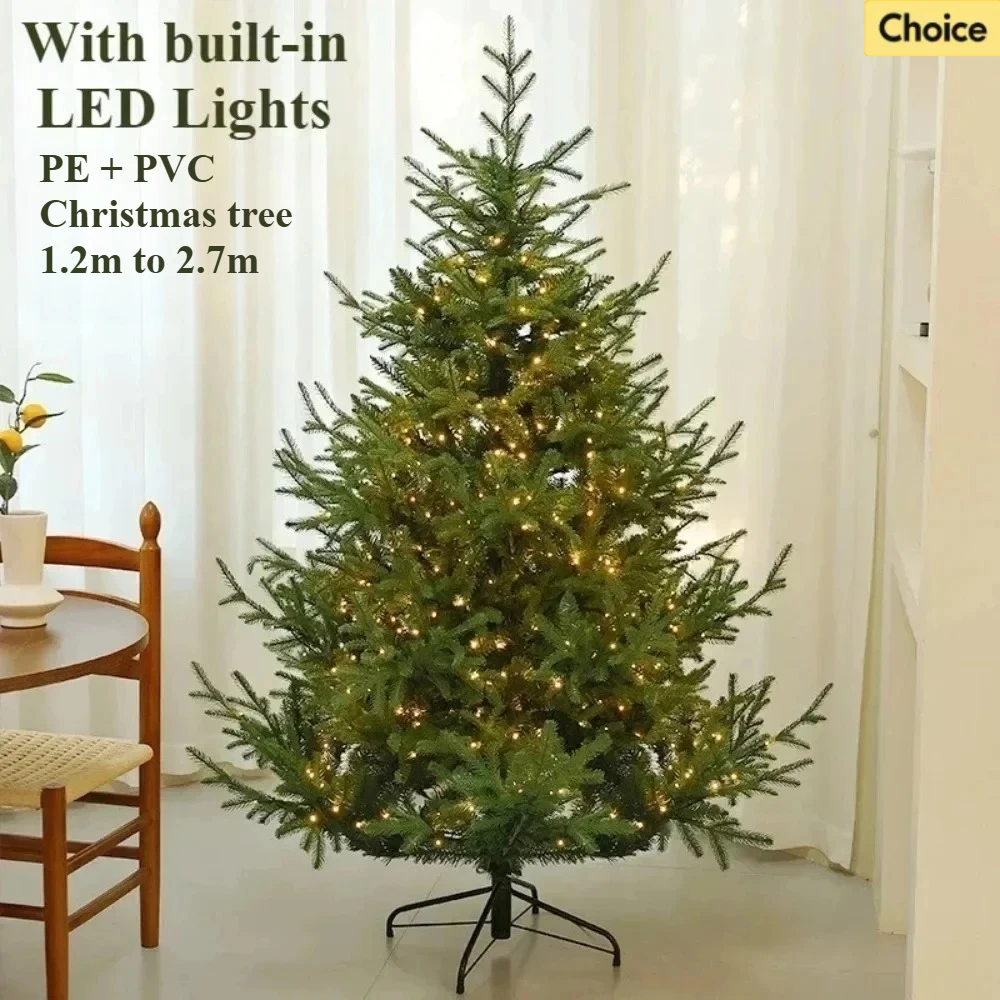 PE+PVC Artificial Christmas Tree High-grade Fir Built-in LED Lights Christmas Tree 1.2m~2.7m Christmas Home Decoration Supplies
PE+PVC Artificial Christmas Tree High-grade Fir Built-in LED Lights Christmas Tree 1.2m~2.7m Christmas Home Decoration Supplies