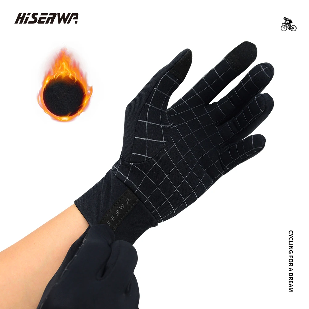 HISERWA Winter Fleece Cycling Gloves Touch Screen Bicycle Gloves Motorcycle Thermal Gloves Outdoor Sports MTB Cycling Gloves
HISERWA Winter Fleece Cycling Gloves Touch Screen Bicycle Gloves Motorcycle Thermal Gloves Outdoor Sports MTB Cycling Gloves
