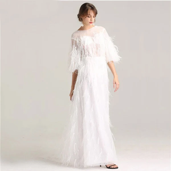 Индивидуальные повседневные шифоновые бисерные перья крест-накрест трапециевидной формы с высоким воротником Длинные платья на заказ Элегантные подходящие платья
Индивидуальные повседневные шифоновые бисерные перья крест-накрест трапециевидной формы с высоким воротником Длинные платья на заказ Элегантные подходящие платья