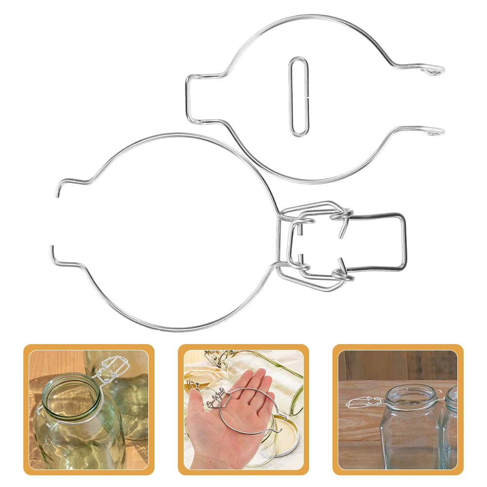 4pcs Jar Sealing Buckle Stainless Steel Leak Proof Spring Design Food Preservation Sealing Clip Kitchen Storage Canning
4pcs Jar Sealing Buckle Stainless Steel Leak Proof Spring Design Food Preservation Sealing Clip Kitchen Storage Canning