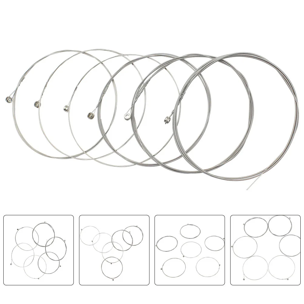 6pcs Nickel Alloy Guitar Strings Stainless Steel For Electric Guitar Clear Sound Replacement Accessory Instrument Strings
6pcs Nickel Alloy Guitar Strings Stainless Steel For Electric Guitar Clear Sound Replacement Accessory Instrument Strings