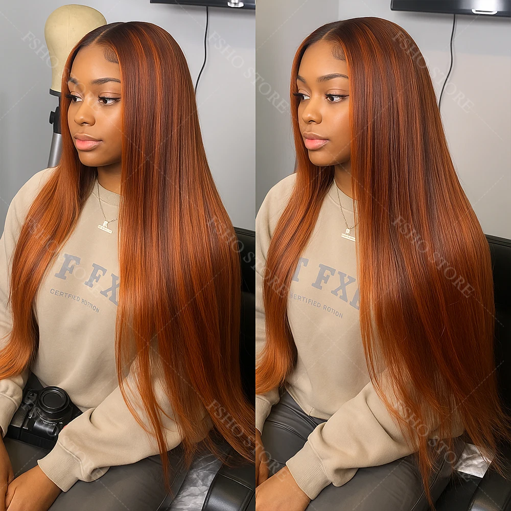 No Silk #4/350 Long Silky Straight Ginger Mix Brown Highlights Wig Human Hair Raw Vietnamese 5x5 Omber Lace Front Glueless Wigs
No Silk #4/350 Long Silky Straight Ginger Mix Brown Highlights Wig Human Hair Raw Vietnamese 5x5 Omber Lace Front Glueless Wigs