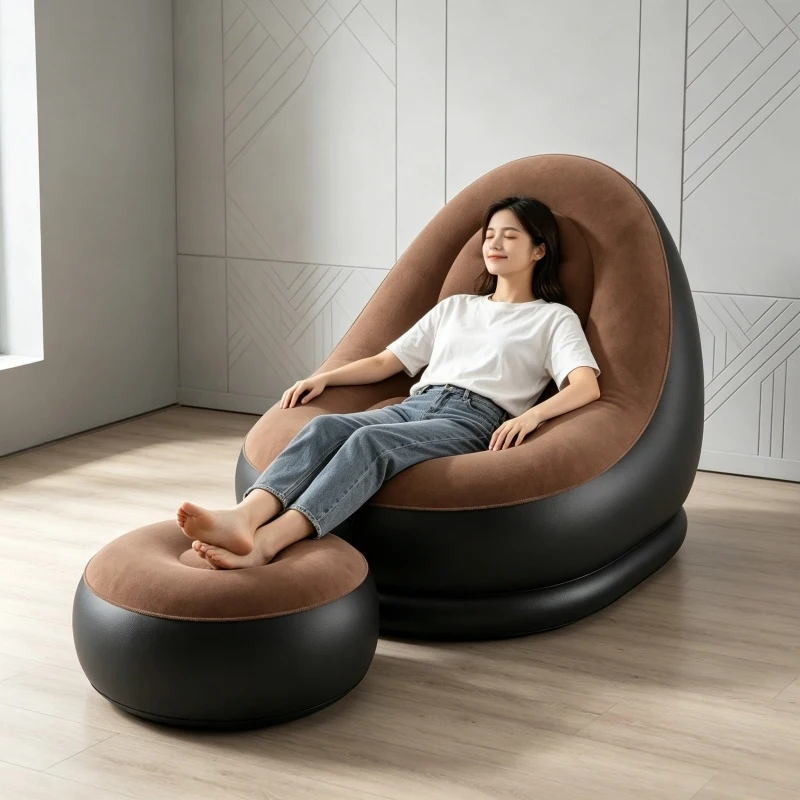 Inflatable Lounger with Footstool Ottoman Chaise Lounge Recliner Outdoor Portable Camping Couch Garden Chair
Inflatable Lounger with Footstool Ottoman Chaise Lounge Recliner Outdoor Portable Camping Couch Garden Chair