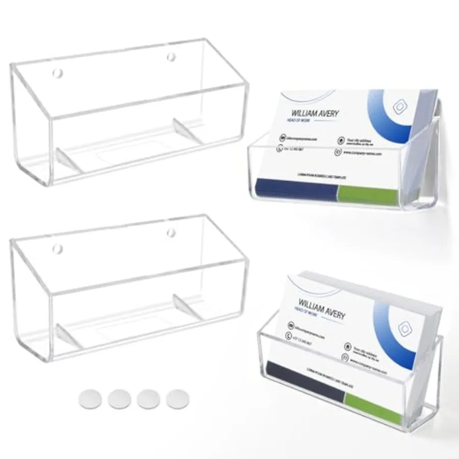 Acrylic Business Card Holder, Pack Wall Mount Name Card Holder, Office Calling Cards Display Holder Stand, Visiting Cards Deskt
Acrylic Business Card Holder, Pack Wall Mount Name Card Holder, Office Calling Cards Display Holder Stand, Visiting Cards Deskt