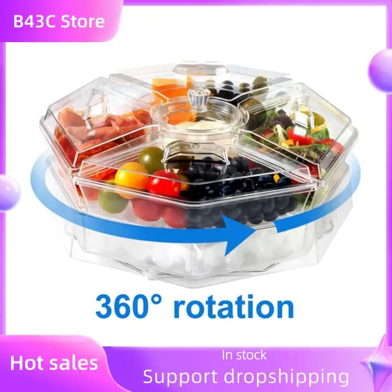 B14C Rotating Chilled Serving Tray,Ice Chilled Partys Platter With 5 Removable Compartment And Lid,Cocktail Serving Dish
B14C Rotating Chilled Serving Tray,Ice Chilled Partys Platter With 5 Removable Compartment And Lid,Cocktail Serving Dish