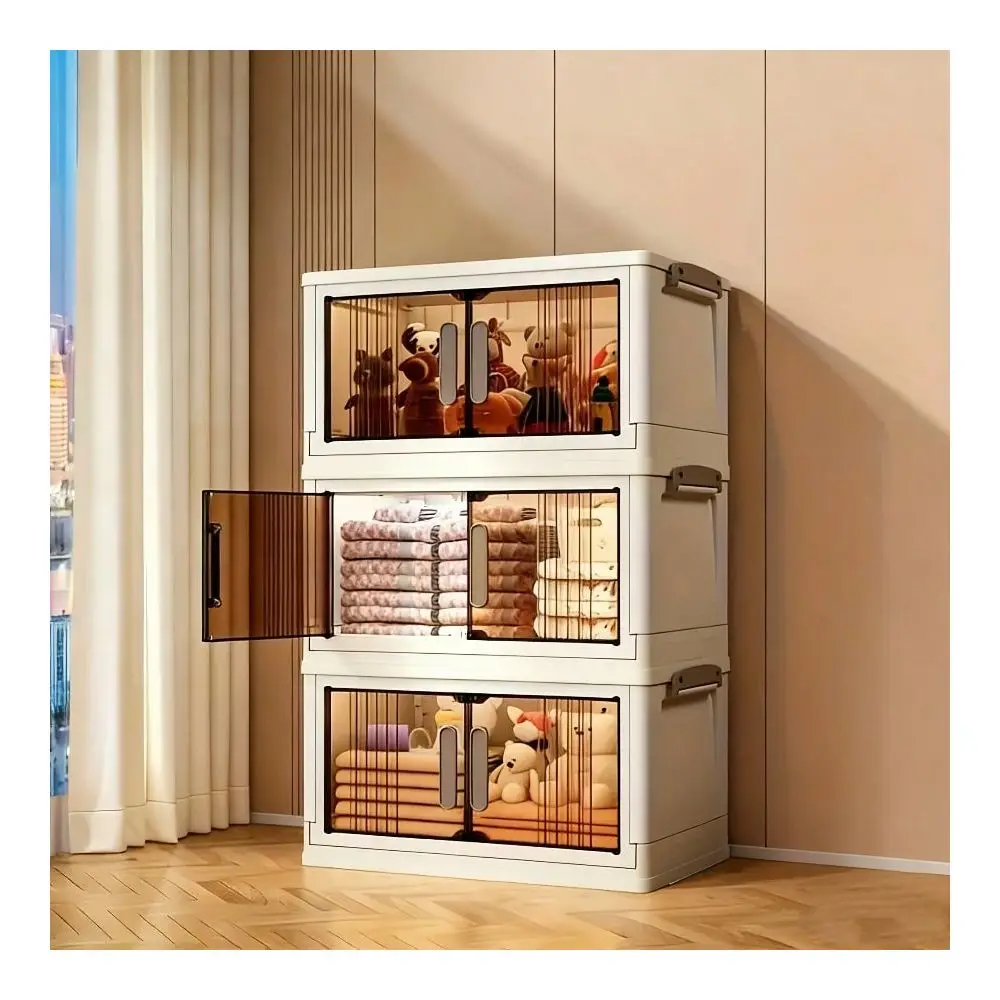 Capacity Foldable3Tiers 4 Tiers 5 Tier Wheeled Storage Box, 29.06gal Large Capacity Living Room Wardrobe Storage Artifact Stack
Capacity Foldable3Tiers 4 Tiers 5 Tier Wheeled Storage Box, 29.06gal Large Capacity Living Room Wardrobe Storage Artifact Stack