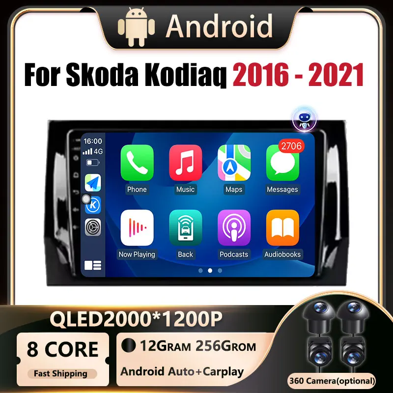 Android OS For Skoda Kodiaq 2016 - 2021Multimedia Video Player 9 inch Car Radio Navigation stereo GPS No DSP WIFI 4G 2 Din
Android OS For Skoda Kodiaq 2016 - 2021Multimedia Video Player 9 inch Car Radio Navigation stereo GPS No DSP WIFI 4G 2 Din