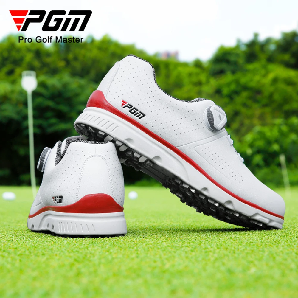 PGM Men's Golf Shoes Waterproof Breathable Golf Shoes Male Rotating Shoelaces Sports Sneakers Non-slip Trainers Size 39-44 XZ166
PGM Men's Golf Shoes Waterproof Breathable Golf Shoes Male Rotating Shoelaces Sports Sneakers Non-slip Trainers Size 39-44 XZ166