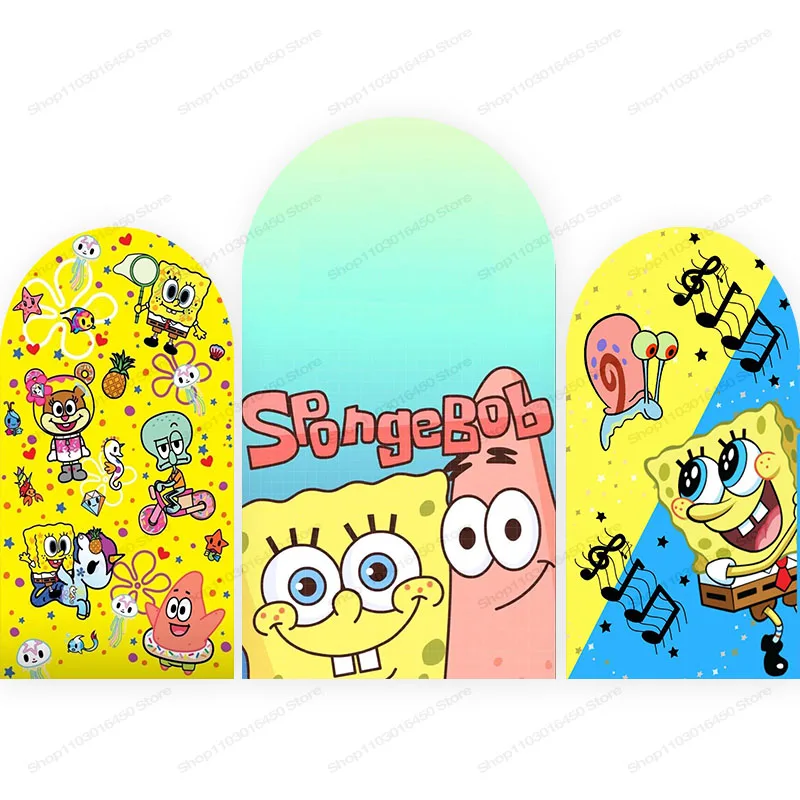 Sponge Bobs Arch Backdrop For Kids Cartoon Birthday Party Decoration Doublesides Photography Background Polyester Studio Props
Sponge Bobs Arch Backdrop For Kids Cartoon Birthday Party Decoration Doublesides Photography Background Polyester Studio Props