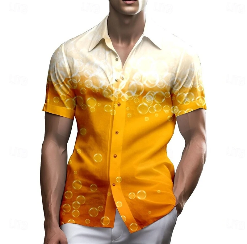 Summer Fashion Beer Day Dress Up Funny Men Shirt Oktoberfest Personality 3D Print Short Sleeve Button Shirts Party Gift Shirt
Summer Fashion Beer Day Dress Up Funny Men Shirt Oktoberfest Personality 3D Print Short Sleeve Button Shirts Party Gift Shirt