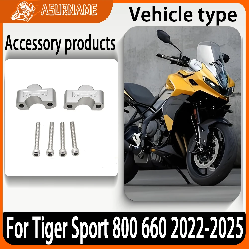 2025 New For Tiger Sport 800 660 2022-2025 CNC Motorcycle Handlebar Riser Aluminum Raisers Up And Backwards Accessories
2025 New For Tiger Sport 800 660 2022-2025 CNC Motorcycle Handlebar Riser Aluminum Raisers Up And Backwards Accessories