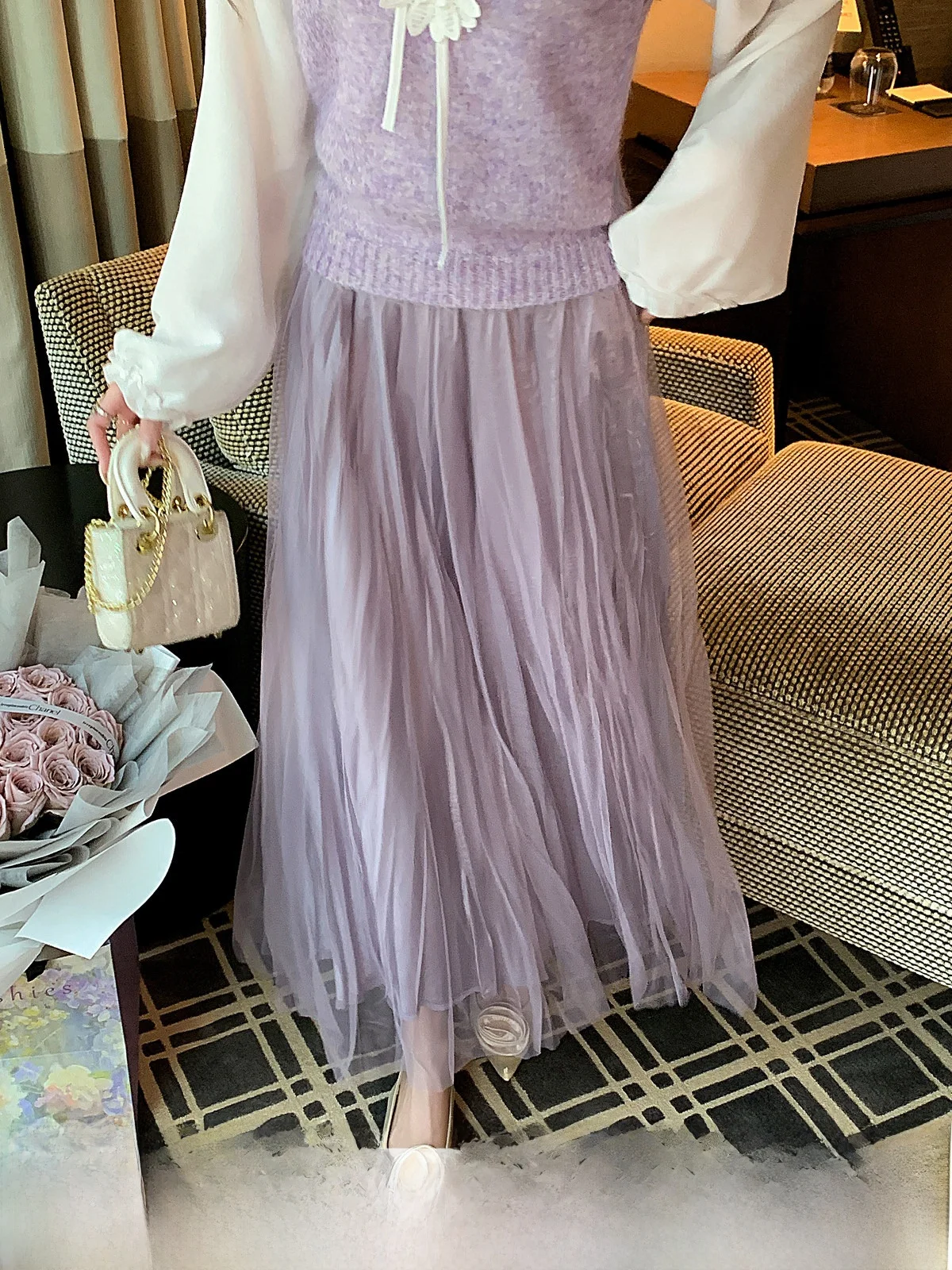 Charming Fairy Skirt Mid-Length Women's Half Skirt Pleated Tulle Spring New Style Elegant And Ethereal by Zhang Xinzhi
Charming Fairy Skirt Mid-Length Women's Half Skirt Pleated Tulle Spring New Style Elegant And Ethereal by Zhang Xinzhi