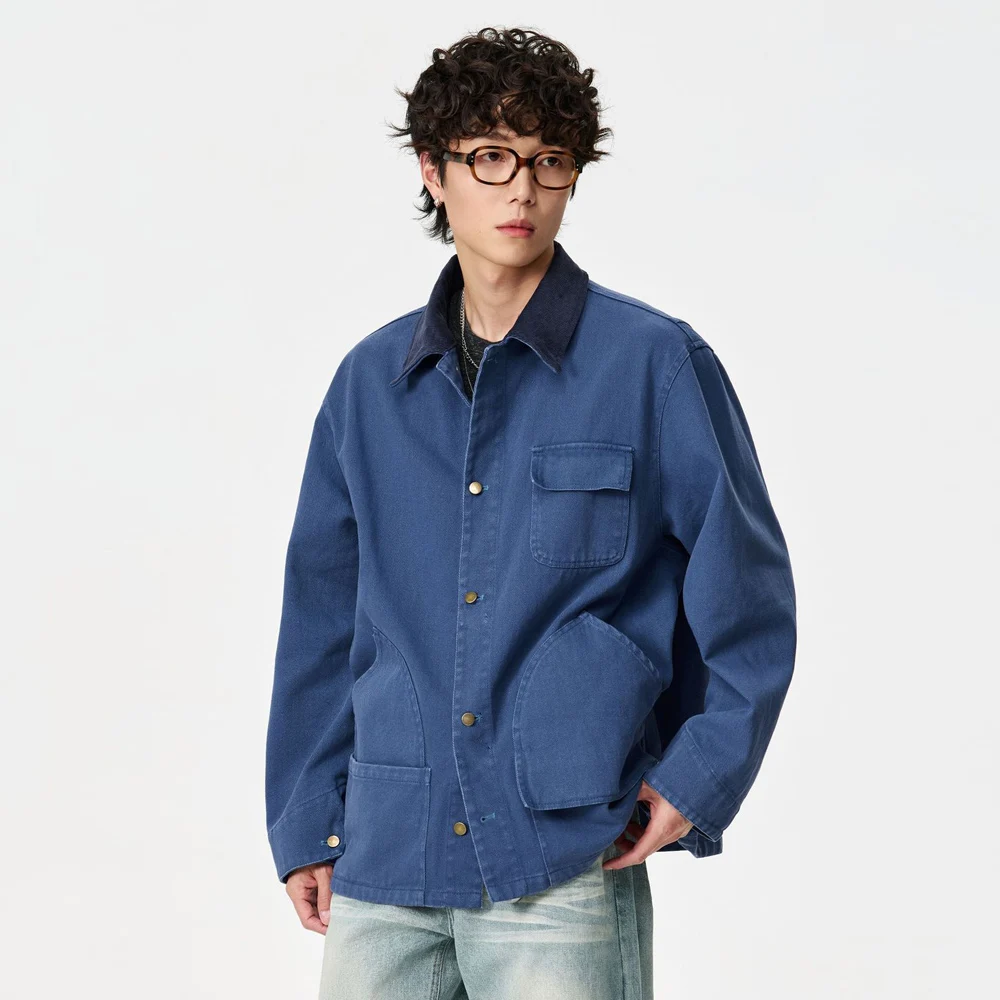 Куртка-карго из чистого хлопка, мужская японская уличная одежда, модная винтажная свободная повседневная весенне-осенняя куртка, женское пальто, верхняя одежда
Куртка-карго из чистого хлопка, мужская японская уличная одежда, модная винтажная свободная повседневная весенне-осенняя куртка, женское пальто, верхняя одежда