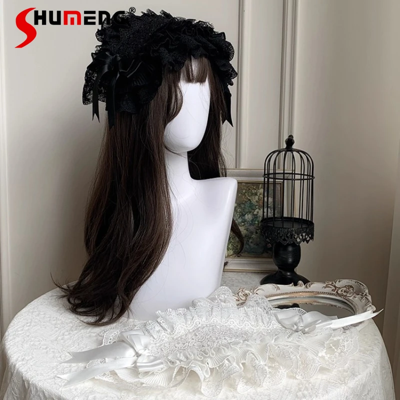 Japanese Rojita Original Design Lace Bow Hairband Versatile Hair Accessory Lolita New Headwear Kawaii Beautiful White Headband
Japanese Rojita Original Design Lace Bow Hairband Versatile Hair Accessory Lolita New Headwear Kawaii Beautiful White Headband