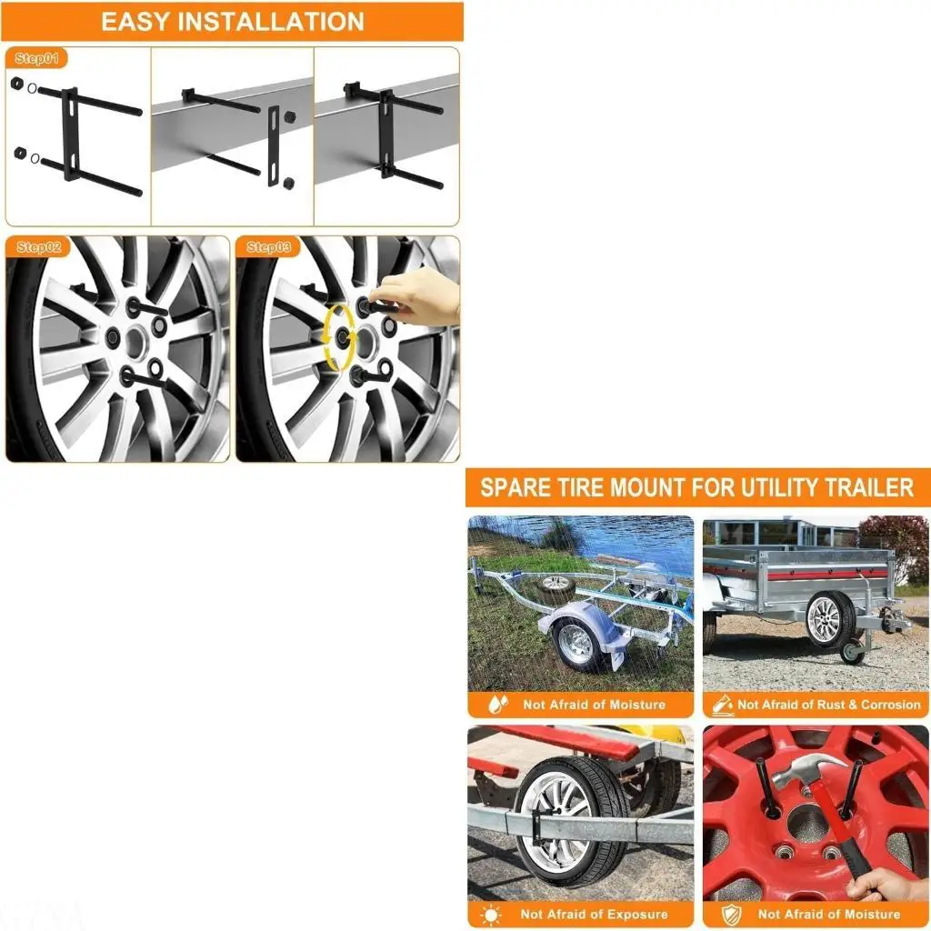 G7NA Reinforced Trailer Spare Tire Rack Strong Waterproof Spare Wheel Carriers
G7NA Reinforced Trailer Spare Tire Rack Strong Waterproof Spare Wheel Carriers