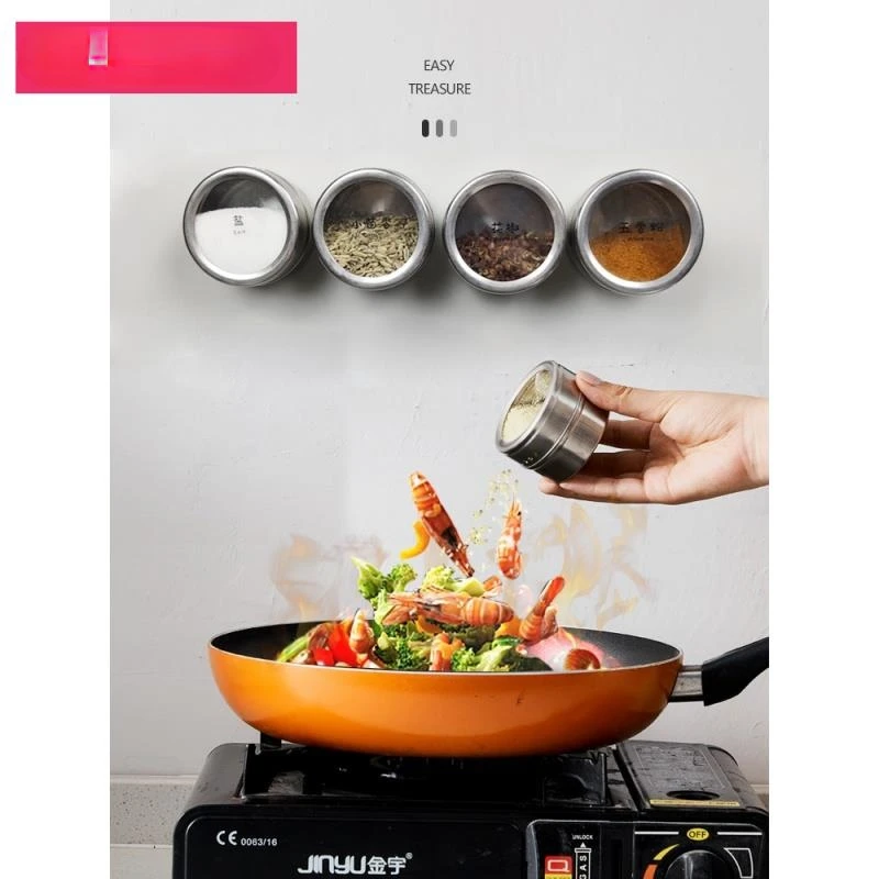 Magnetic Suction Hanging Wall Seasoning Box Stainless Steel Seasoning Box Magnet Seasoning Bottle Barbecue Seasoning Tank
Magnetic Suction Hanging Wall Seasoning Box Stainless Steel Seasoning Box Magnet Seasoning Bottle Barbecue Seasoning Tank