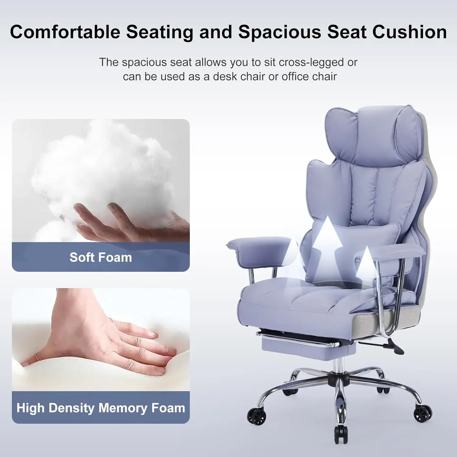 Efomao Executive Office Chair for Heavy People, High Back Computer Chair with Foot Rest, Height Adjustable PU Leather gaming
Efomao Executive Office Chair for Heavy People, High Back Computer Chair with Foot Rest, Height Adjustable PU Leather gaming