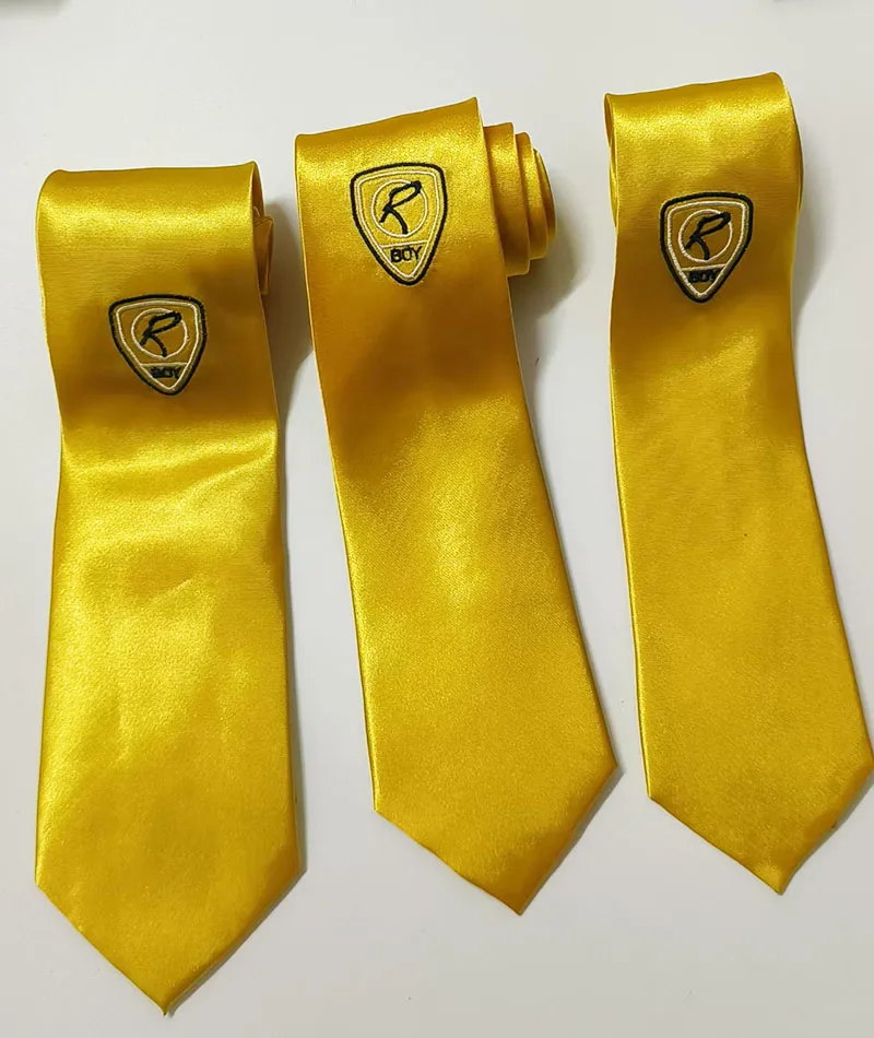 Satin olyester necktie embroidered small gold uniformal boy girl kids cool fashion performance graduate tie school cravate
Satin olyester necktie embroidered small gold uniformal boy girl kids cool fashion performance graduate tie school cravate