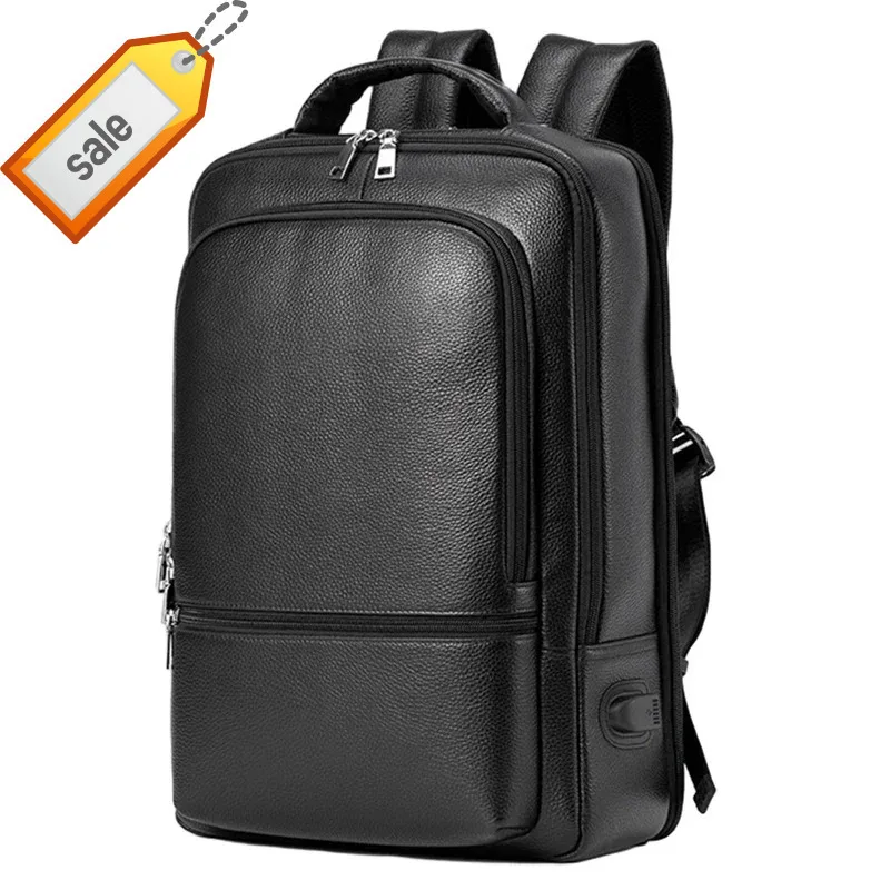Quality Men's 100% Genuine Leather Male School Men Daypacks Casual Travel Bag 15.6inch Laptop Backpack
Quality Men's 100% Genuine Leather Male School Men Daypacks Casual Travel Bag 15.6inch Laptop Backpack