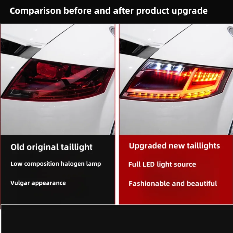 ATGSA Applicable to 06-14 for Audi TT taillight assembly retrofit old and new LED brake lights reverse flow turn signal
ATGSA Applicable to 06-14 for Audi TT taillight assembly retrofit old and new LED brake lights reverse flow turn signal