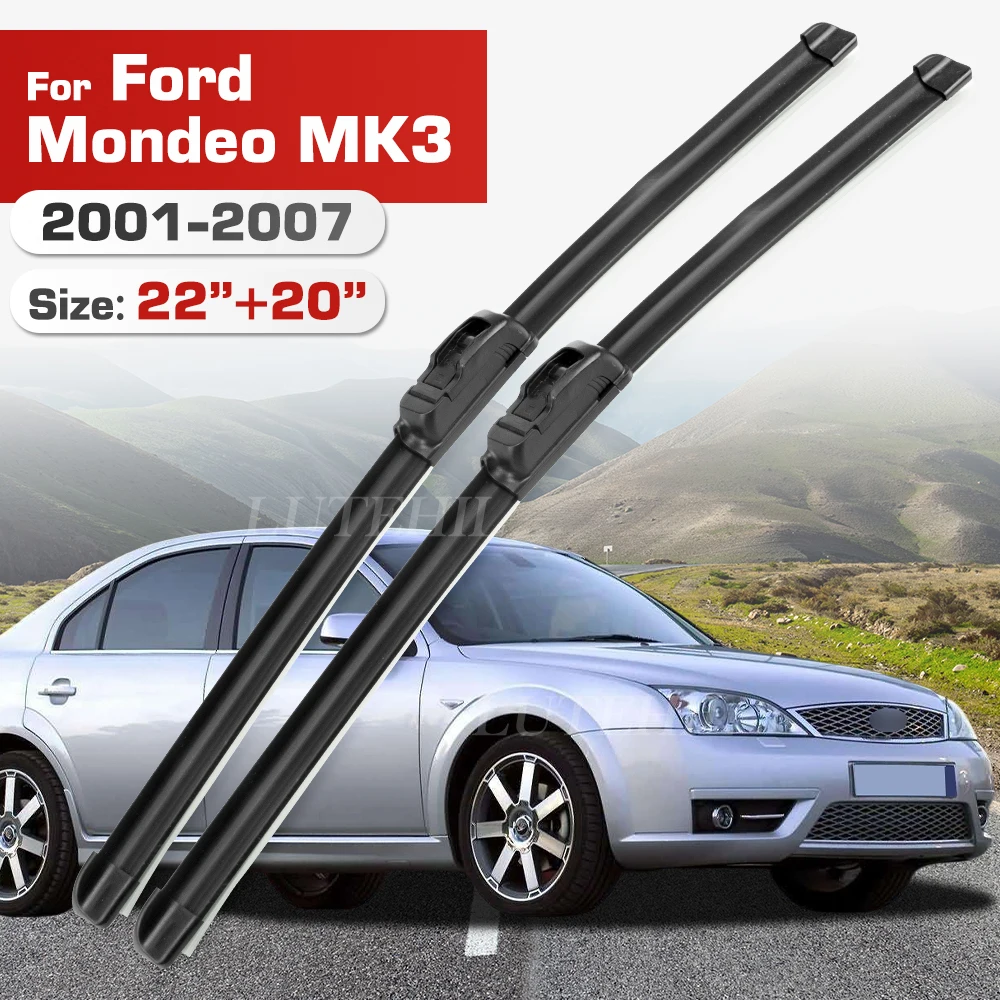 Стеклоочиститель для Ford Mondeo MK3 2001-2007 2002 2003 2004 2005 2006, передние лобовое стекло, щетка для лобового стекла 22 "+ 20"
Стеклоочиститель для Ford Mondeo MK3 2001-2007 2002 2003 2004 2005 2006, передние лобовое стекло, щетка для лобового стекла 22 "+ 20"