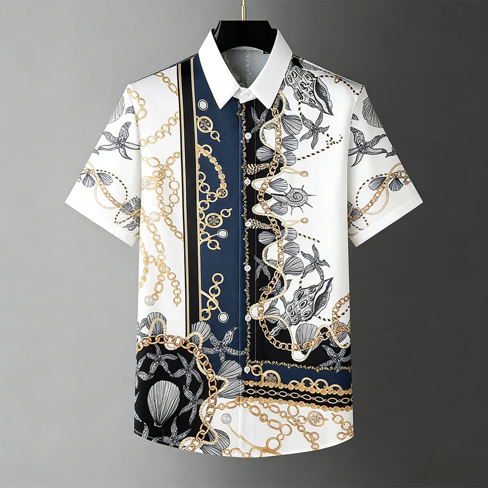 New men's summer cool retro striped short-sleeved shirt natural beach 3D printed shirt men's Hawaiian vacation outdoor tops men
New men's summer cool retro striped short-sleeved shirt natural beach 3D printed shirt men's Hawaiian vacation outdoor tops men