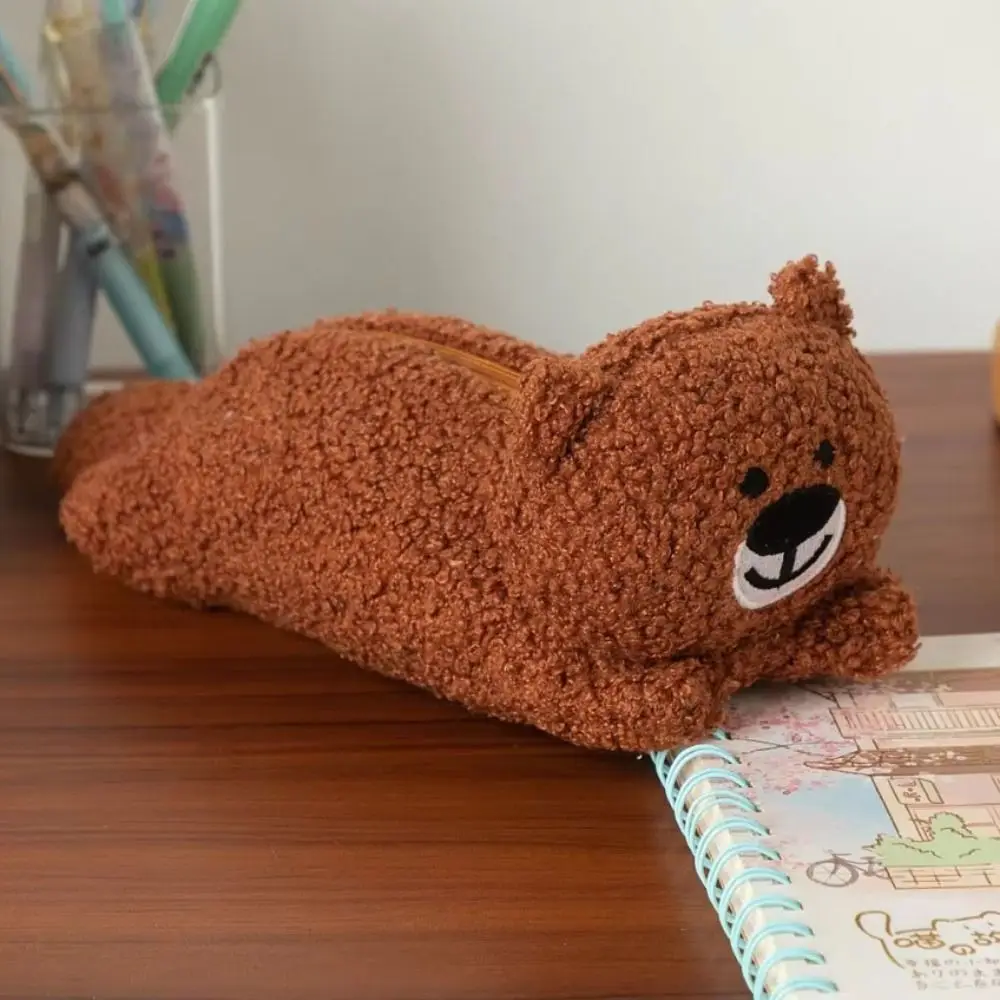 Animal Doll Bear Plush Pencil Case Cute Design Zipper Closure Bear Plush Pen Bag Soft Touch Cartoon Stationery Storage Bag
Animal Doll Bear Plush Pencil Case Cute Design Zipper Closure Bear Plush Pen Bag Soft Touch Cartoon Stationery Storage Bag