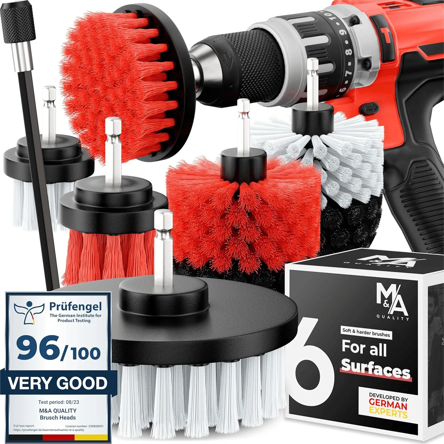 6-Piece Drill Brush Set for Cleaning Cars, Rims, Upholstery, Tiles
6-Piece Drill Brush Set for Cleaning Cars, Rims, Upholstery, Tiles