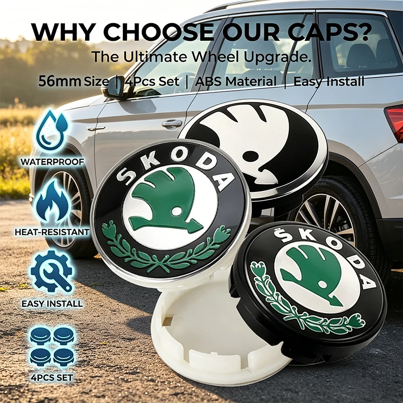 4Pcs 56MM Car Emblem Wheel Hub Caps Stickers Hubcap Badge Decals For Skoda Octavia MK2 MK3 3 A7 Fabia Karoq Kodiaq Superb Rapid
4Pcs 56MM Car Emblem Wheel Hub Caps Stickers Hubcap Badge Decals For Skoda Octavia MK2 MK3 3 A7 Fabia Karoq Kodiaq Superb Rapid